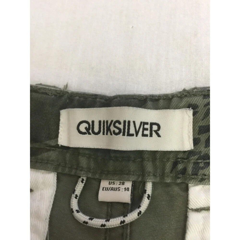 QUIKSILVER CARGO COTTON MENS SHORTS SIZE 28